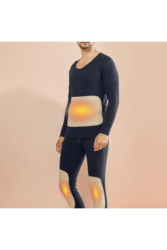 plus size KIHOUT Winter Men'S New Silk Patch Rong Thermal Underwear Set Men'S Bottoming Thermal Clothing Hot Autumn Pants with Leggings/Bottoms Ski/Extreme Cold