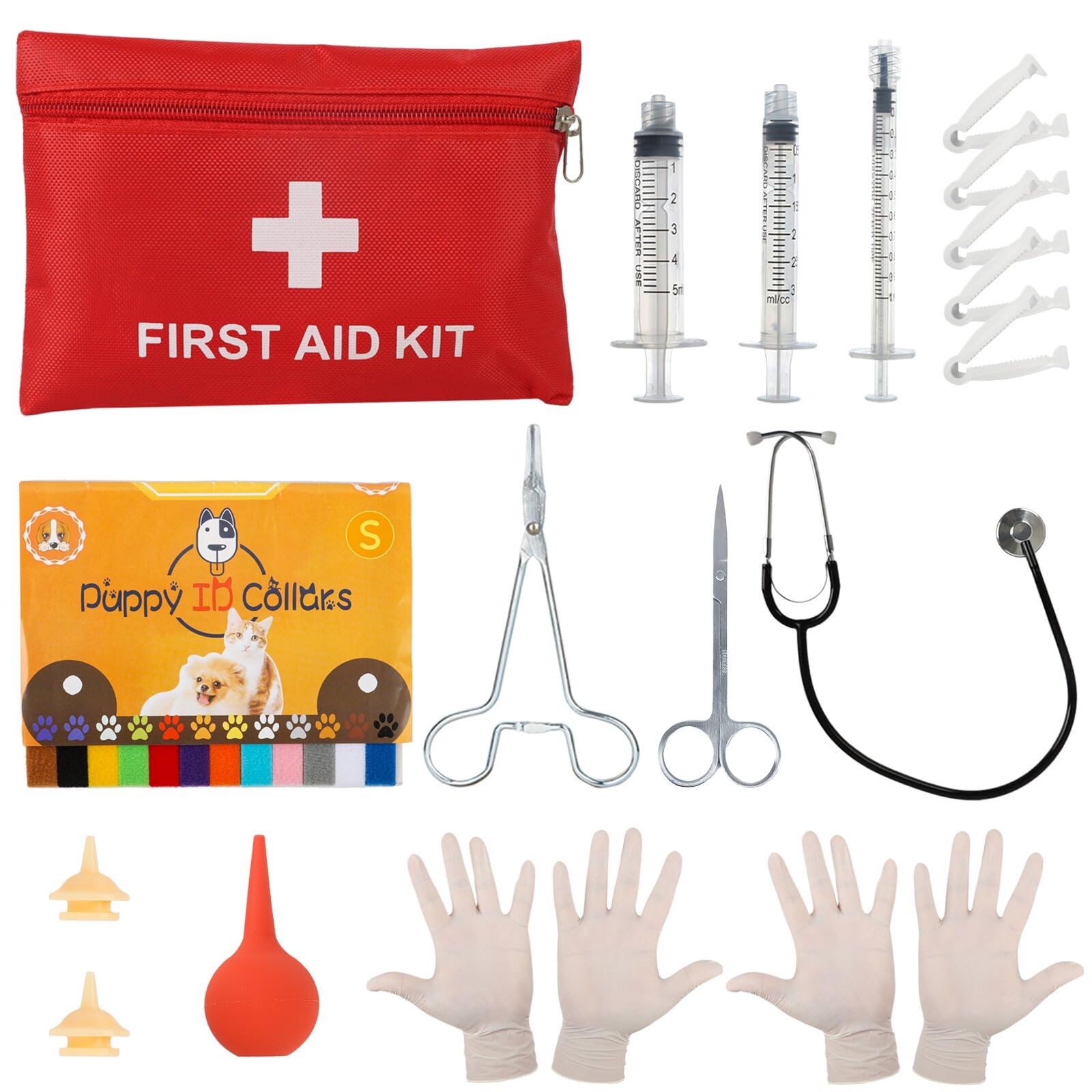 KIIMOLUO Puppy Kitten Whelping MMF7 Kit，newborn pet delivery kit,for 12