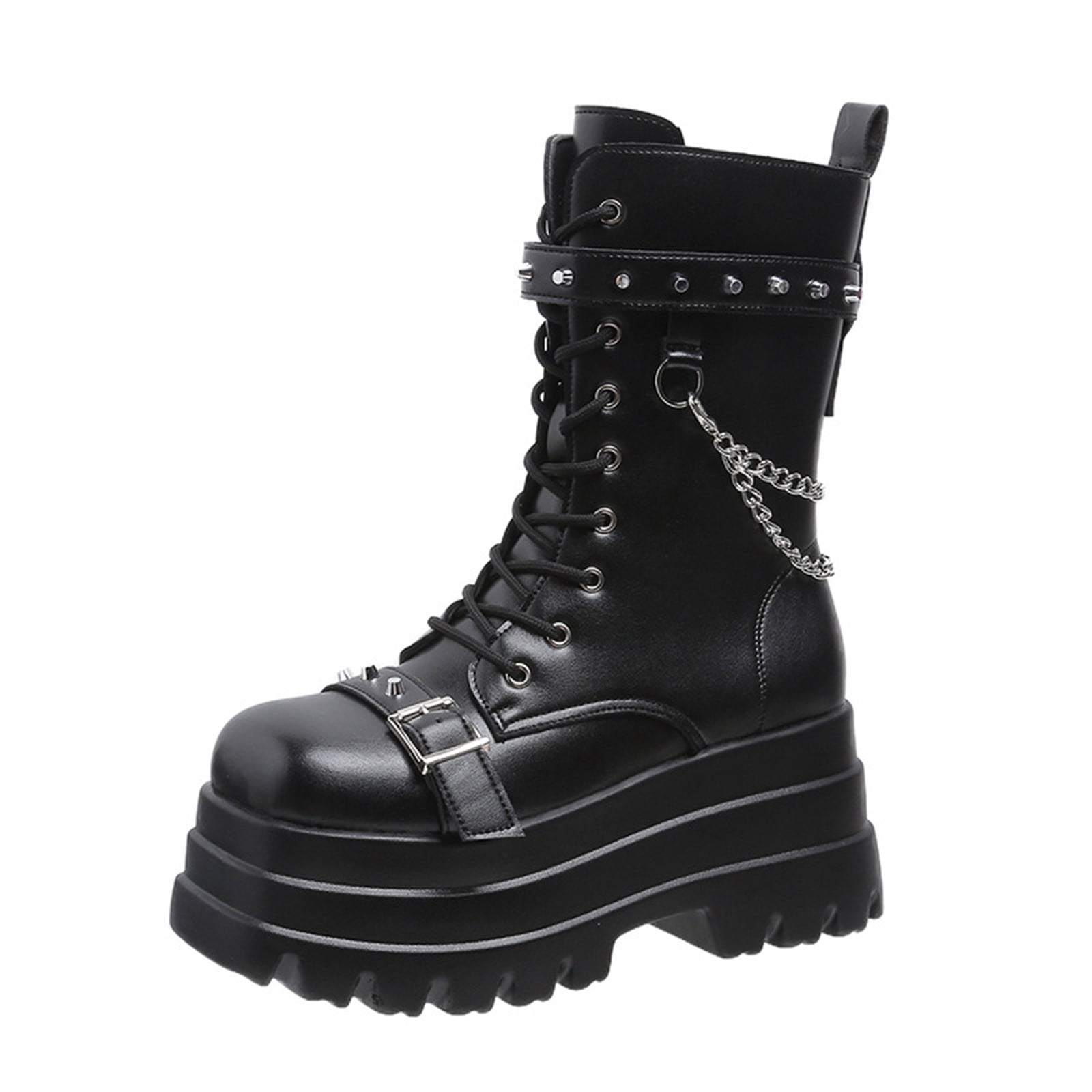 靴 00s - Gimmick Side Belt Long Boots PUNK Amazon.com | ZKXYFFS Women's Punk Goth Platform Boots Buckle