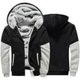 thumbnail image 1 of KIJBLAE Discount Men's Thick Winter Coat Workout Fleece Hoodie Jackets Full Zip Wool Warm Thick Warm Coats with Pockets Gray S, 1 of 6
