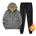 thumbnail image 1 of KIJBLAE Jogger Sets for Women 2 Piece Long Pants Hoodies Long Sleeve Shirts Drawstring Sweatpants Pocket Soft Lounge Sets Gray M, 1 of 3