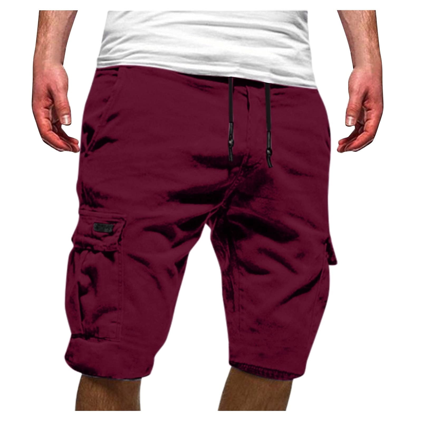 Plus Size Mens Cargo Shorts 2023 Summer Half Pants European Fashion Zipper  Pocket Shorts Men Outdoor