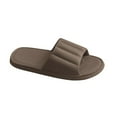 thumbnail image 1 of KIJBLAE Men's Summer Beach Slippers Bathroom Sandals Indoor Non-Slip Soft Cloud Slides Home Bath Shoes Quick Drying Slippers Coffee 43, 1 of 3