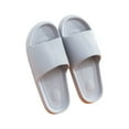 thumbnail image 1 of KIJBLAE Men's Summer Lightweight Anti-Slip Soft Sole Quick-Drying Beach Sandals Bathroom Slippers House Slides Shower Shoes Gray 40, 1 of 3