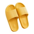 thumbnail image 1 of KIJBLAE Men's Summer Lightweight Anti-Slip Soft Sole Quick-Drying Beach Sandals Bathroom Slippers House Slides Shower Shoes Yellow 40, 1 of 4