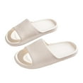 thumbnail image 1 of KIJBLAE Men's Summer Lightweight Sandals Slippers Bathroom Non-Slip Soft Home Indoor Slides Sandals Flip Flops Beach Sandals House Slippers White 39, 1 of 3