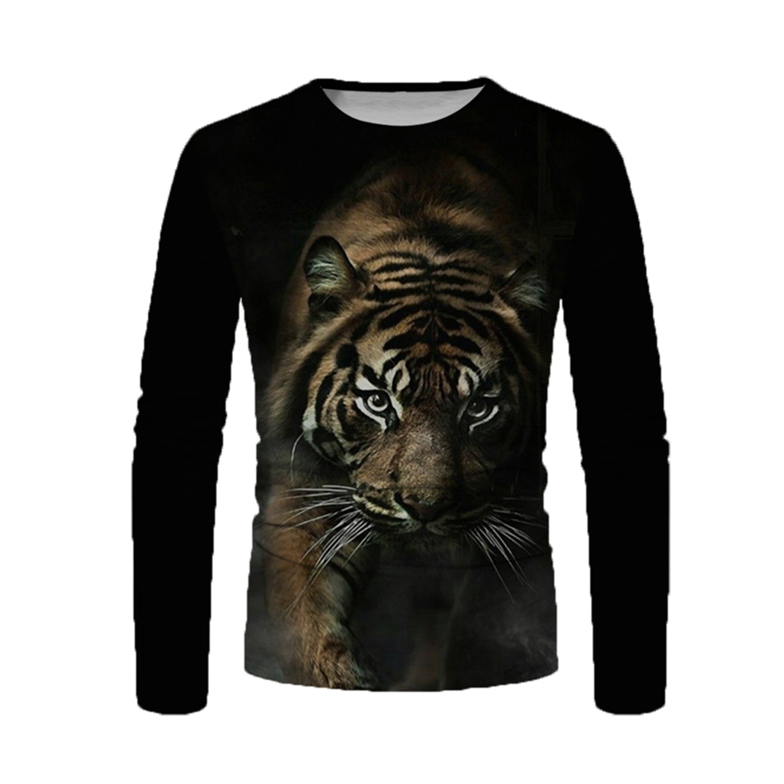 3d Print Shirt Men Tiger, 3d Fashion Tiger Shirt