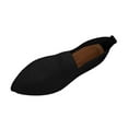 thumbnail image 1 of KIJBLAE Women Loafers Shoes Pointed Toe Flats Breathable Mesh Slip-On Office Work Shoes Ladies Soft Comfort Ballet Flats Walking Shoes Black 42, 1 of 4