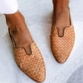 thumbnail image 1 of KIJBLAE Women Sandals Shoes Summer New Pointed Toe Flat Sandals Buckle Strap Slingback Half Slippers Female Shoes Plus Size 35-43 Khaki 38, 1 of 4