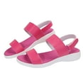 thumbnail image 1 of KIJBLAE Women Summer Sandals Two-Strap Hook Loop Fastening Open Toe Breathable Comfort Sandals Non-Slip Lightweight Sandals for Beach Daily Wear Pink 42, 1 of 6