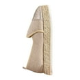 thumbnail image 1 of KIJBLAE Women Summer Shoes Breathable Mesh Slip-On Flat Loafers Glitter Toe Ladies Beach Shoes Lightweight Comfort Shoe Beige 39, 1 of 7