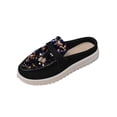 thumbnail image 1 of KIJBLAE Women's Bohemian Sequin Closed Toe Mule Flats, Slip On Trendy Comfortable Casual Flat Shoes Gold 39, 1 of 9