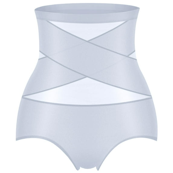 KIJBLAE Women's High Waist Tummy Control Shapewear Body Shaper Slimming Underwear Breathable Seamless Butt Lifter Control Panties Gray L