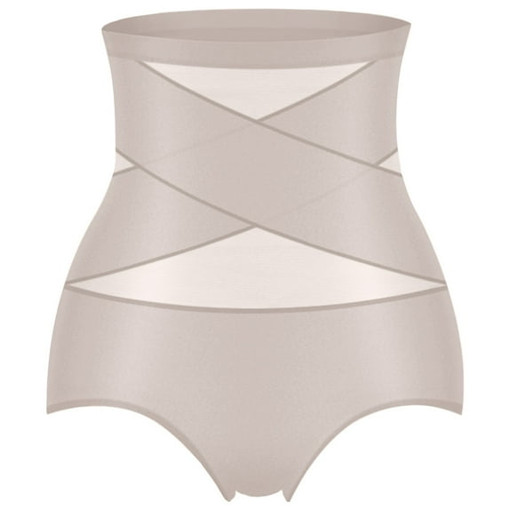 KIJBLAE Women's High Waist Tummy Control Shapewear Body Shaper Slimming Underwear Breathable Seamless Butt Lifter Control Panties Coffee L