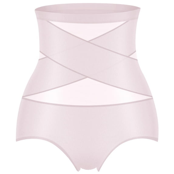 KIJBLAE Women's High Waist Tummy Control Shapewear Body Shaper Slimming Underwear Breathable Seamless Butt Lifter Control Panties Pink XL