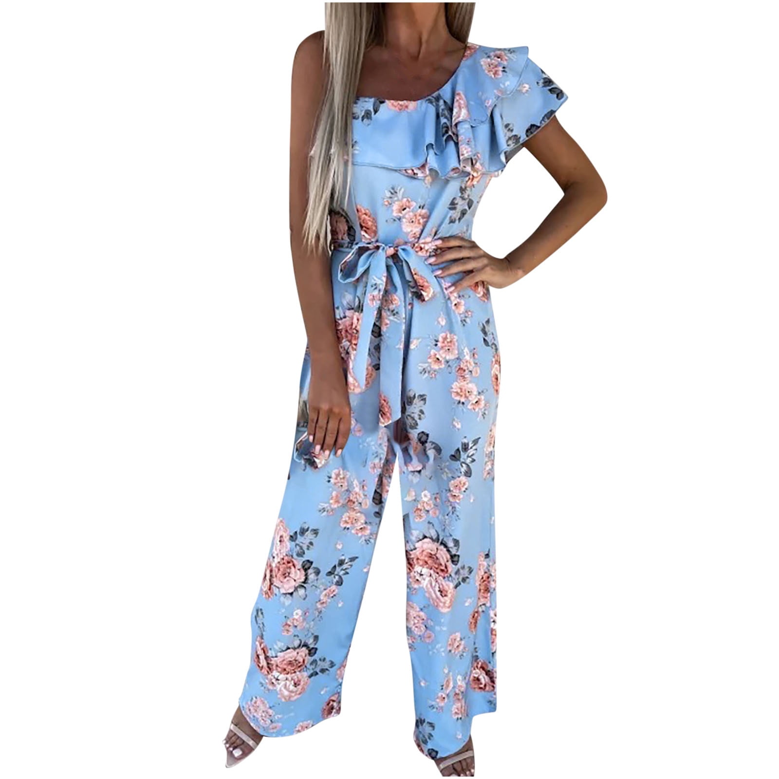 Girls Short Sleeve Belted Jumpsuit Outfit Size M (7/8) | Jumpsuit outfit,  Outfits, Belt jumpsuit