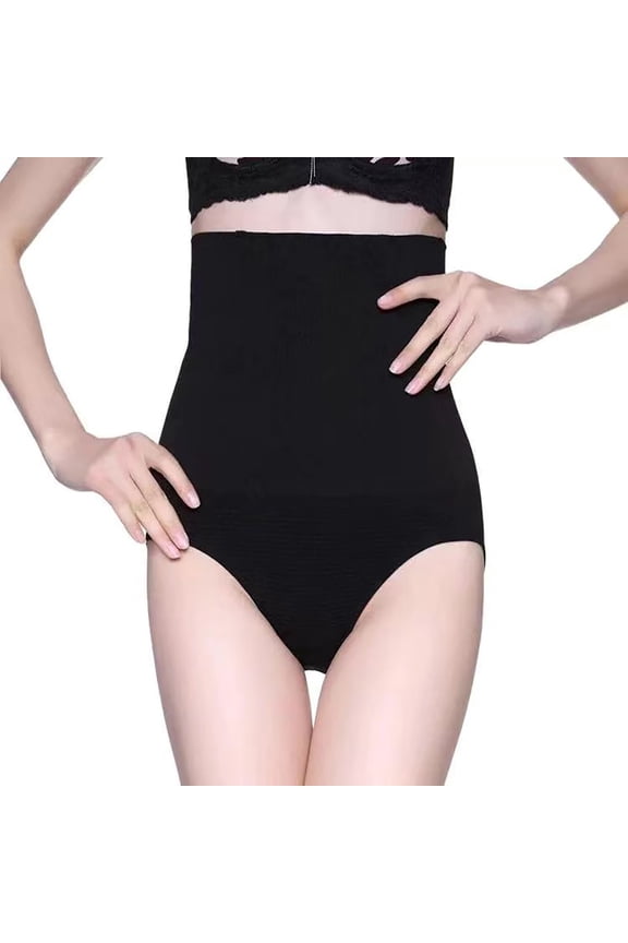 Women's Seamless Body Shaper Briefs Thigh Slimming Underwear High Waist Tummy Control Panties Body Shaper Briefs Black XXXL
