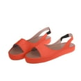 thumbnail image 1 of KIJBLAE Women's Slippers Summer Ladies Sandals Casual Footwear Solid Color Casual Fish Mouth Thick Bottomed Sandals Orange 41 Lady Slippers Price, 1 of 5