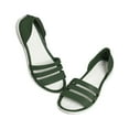 thumbnail image 1 of KIJBLAE Women's Summer Jelly Sandals Female Beach Shoes Open Toe Flats Non-Slip Soft Bottom Sandals Ladies Garden Clogs Jelly Shoes Green 37, 1 of 6