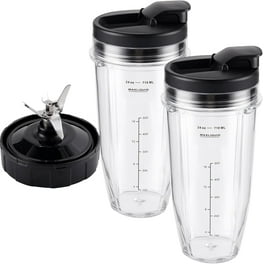 18 oz Short Cup with Flip Top To-Go Lid and Extractor Blade