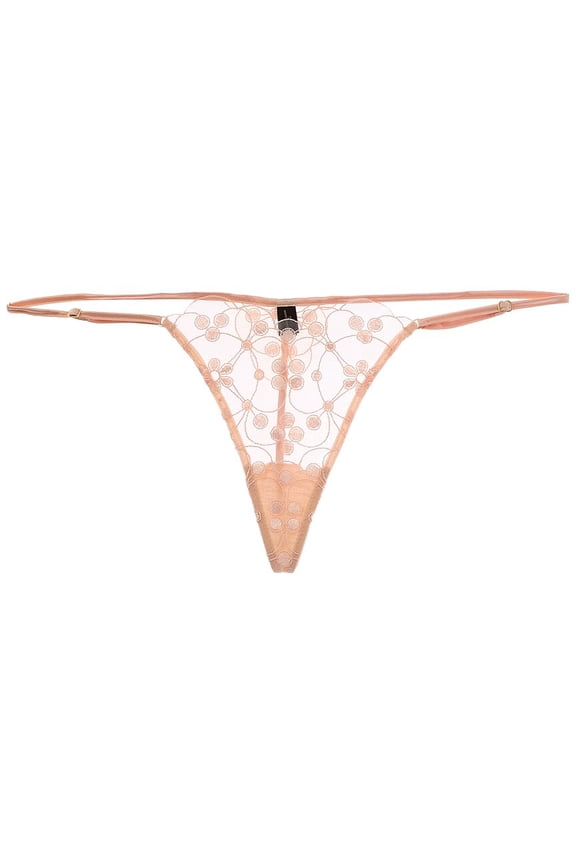 womens Rosette G-String, s, Pink