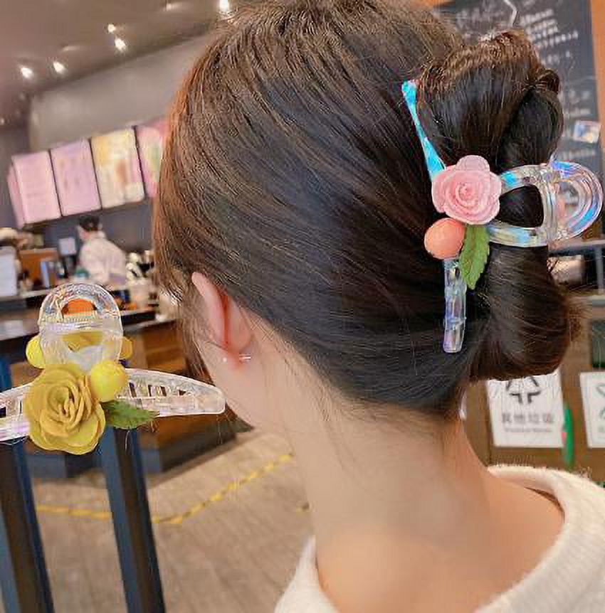KIKI HOME Sweet Flower Mermaid Hair Clips - Japanese and South Korean-inspired Design Perfect for Spring and Summer