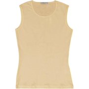 KIKI RIKI Women's Sleeveless T-Shirt/Top Layering Shell Wider Neck Nude Large