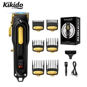 KIKIDO Professional Hair Clipper Set for Men - USB Rechargeable Haircut System for Barbers & Home Use