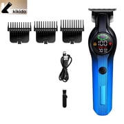 KIKIDO Professional Hair Clipper for Men USB Rechargeable Cordless Clippers with LCD Screen 180-Minute Runtime Home Travel Barber Grooming Kit