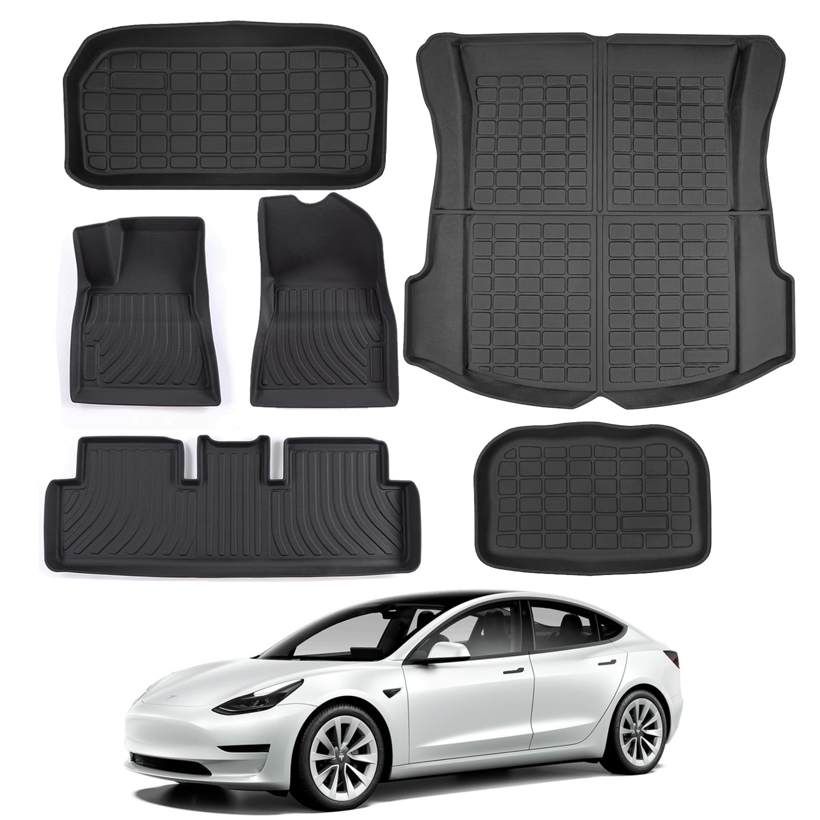KIKIMO Tesla Model 3 Floor Mats, Tesla Model 3 20172022 Accessories