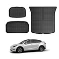 thumbnail image 1 of KIKIMO Tesla Model Y Storage Mat and Cargo Liners, Tesla Model Y Accessories, All Weather Trunk Mat, Waterproof Rear Cargo Mat Custom Fit for Tesla, Heavy Duty Floor Mats, 1 of 7