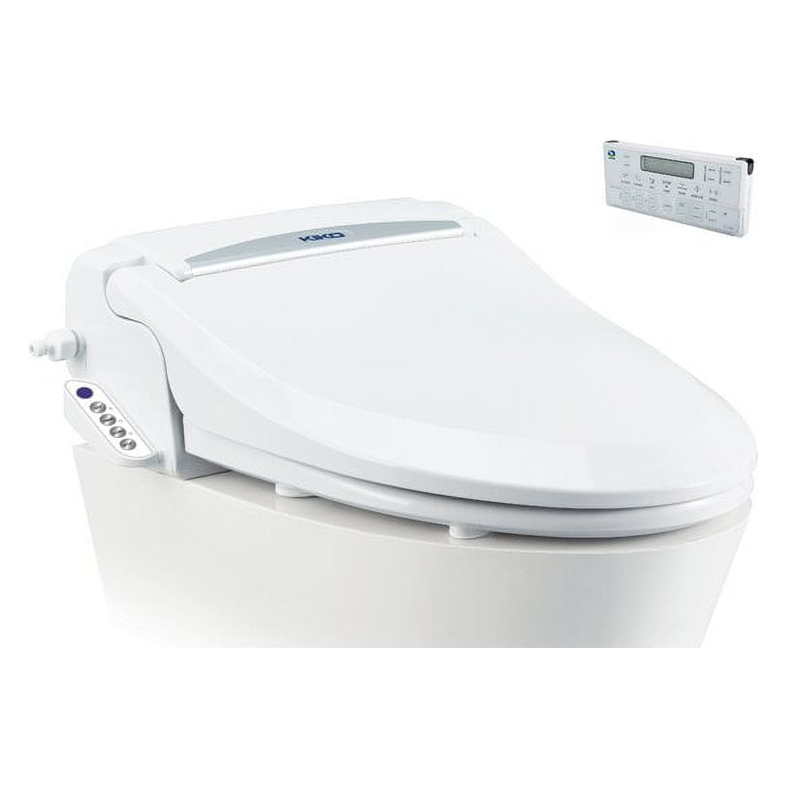 KIKO Q-7700L Premium Electric Elongated Toilet Bidet Seat 55 Functions Wireless Remote in Elongated