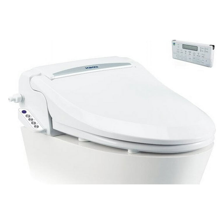 KIKO Q-7700L Premium Electric Elongated Toilet Bidet Seat 55 Functions  Wireless Remote in Elongated