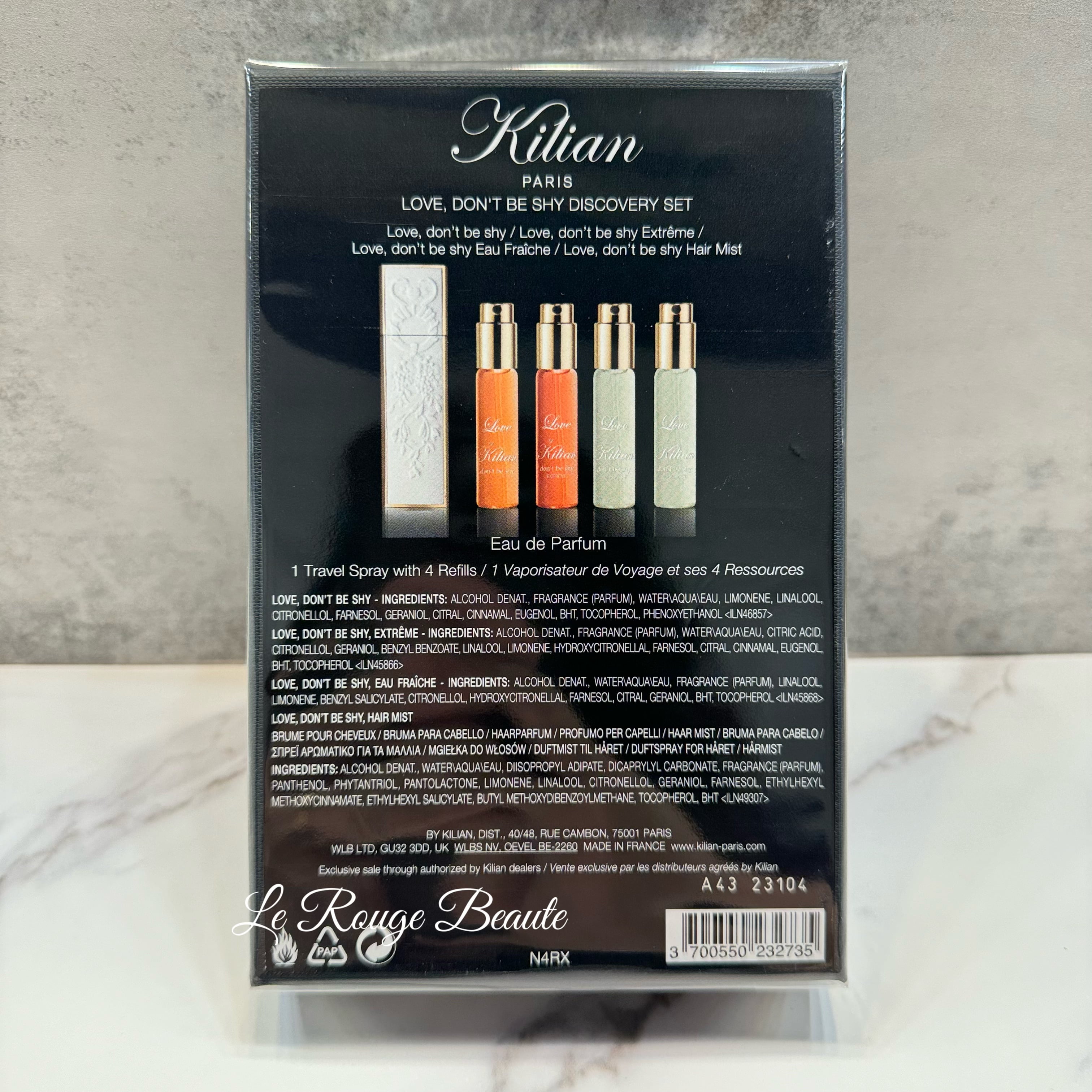 KILIAN キリアン ブルー リフィラブル トラベルスプレー ケース KILIAN Love, Don't be Shy Discovery EDP Set 1 Travel Spray