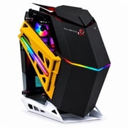 KILLSWITCH KS-100G ATX Gaming PC Case with 4 ARGB Fans, Tempered Glass Side Panel, High Airflow Mid Tower Chassis, ATX/M-ATX Support, USB 3.0, 330mm GPU ClearanceBlack