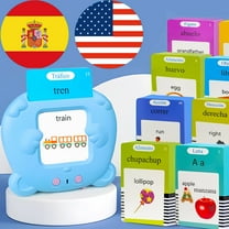 KILOGOGRAPH English Spanish Flash Cards, Sensory Toy for Kids with Autism, Pocket Speech, 510 Sight Words