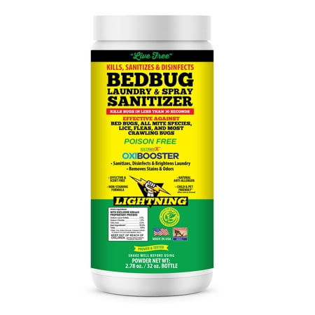 KILTRONX 'LIGHTINING' BEDBUG LAUNDRY DETERGENT & KILTRONX "SILVER-SHIELD" LAUNDRY SANITIZER - 32 Oz
