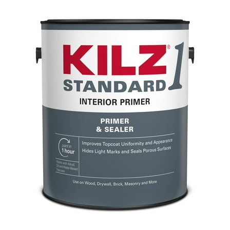 KILZ® 1 STANDARD Interior Water-Based Wall Primer, Multi-Surface, 1 Gallon