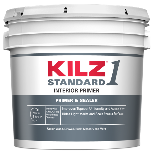 KILZ 1 Standard WaterBased Primer, Interior, 3.5 Gallon