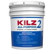 KILZ 2  All-Purpose Interior/Exterior Water-Based Stainblocking Primer, 5 Gallon