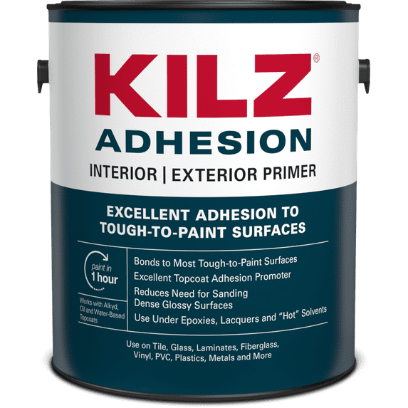 KILZ Adhesion, Interior/Exterior, Latex Primer, 1 Gallon
