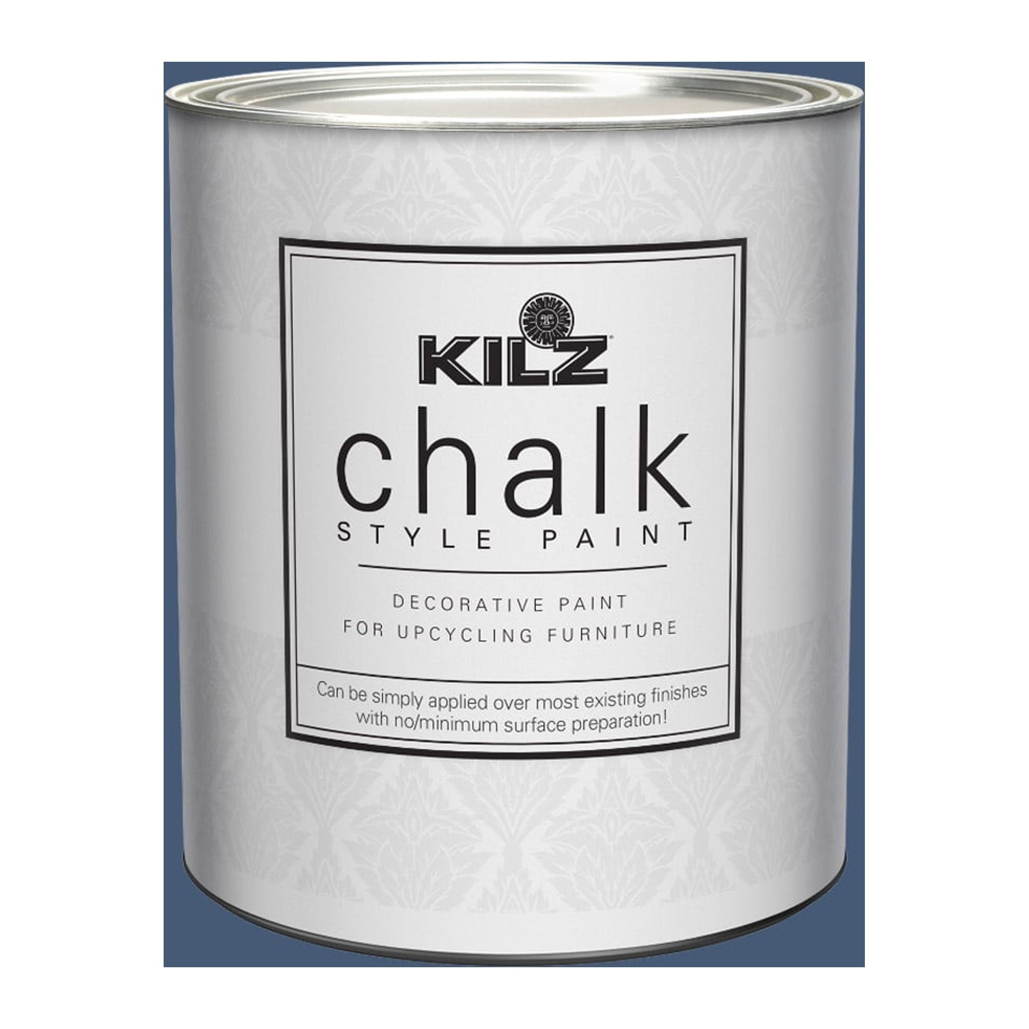 KILZ Chalk Style Paint, Interior, Ultra Flat, Authentic Navy, 1 Quart