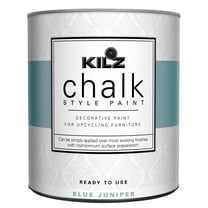 KILZ Chalk Style Paint, Interior, Ultra Flat, Blue Juniper, 1 Quart