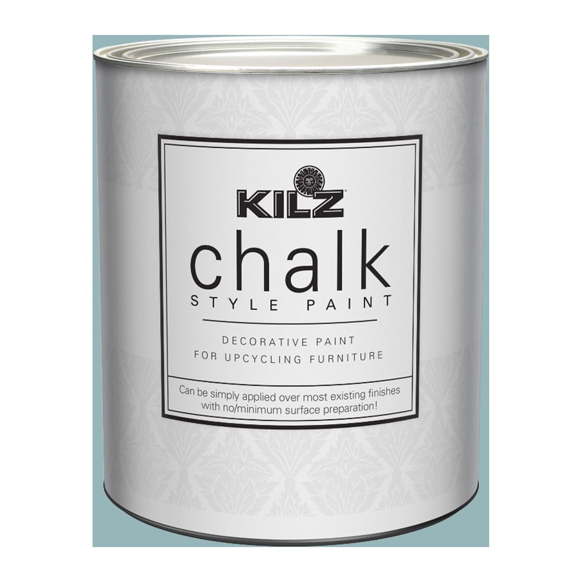 KILZ Chalk Style Paint, Interior, Ultra Flat, Blue Juniper, 1 Quart