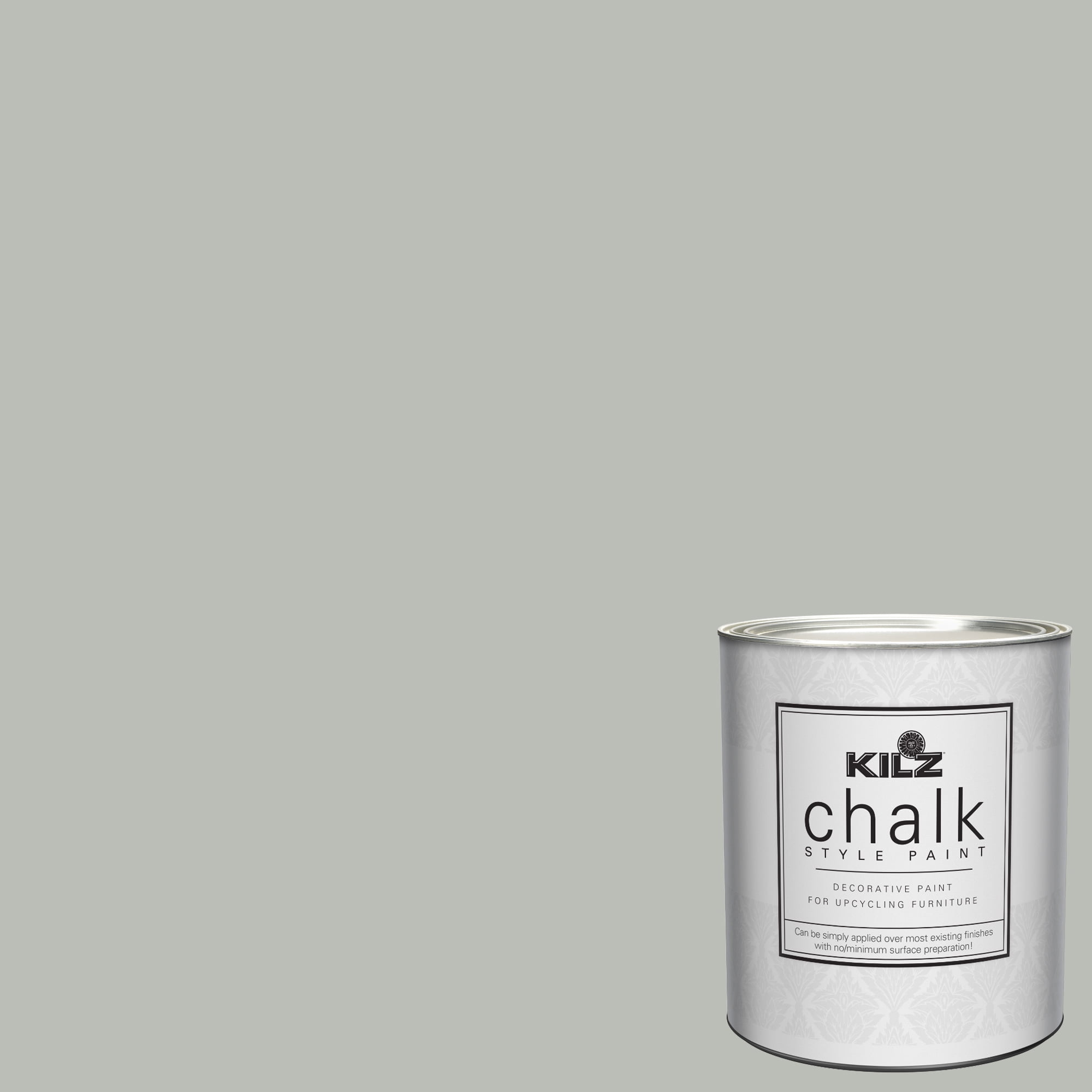 KILZ Chalk Style Paint, Interior, Ultra Flat, International Gray, 1
