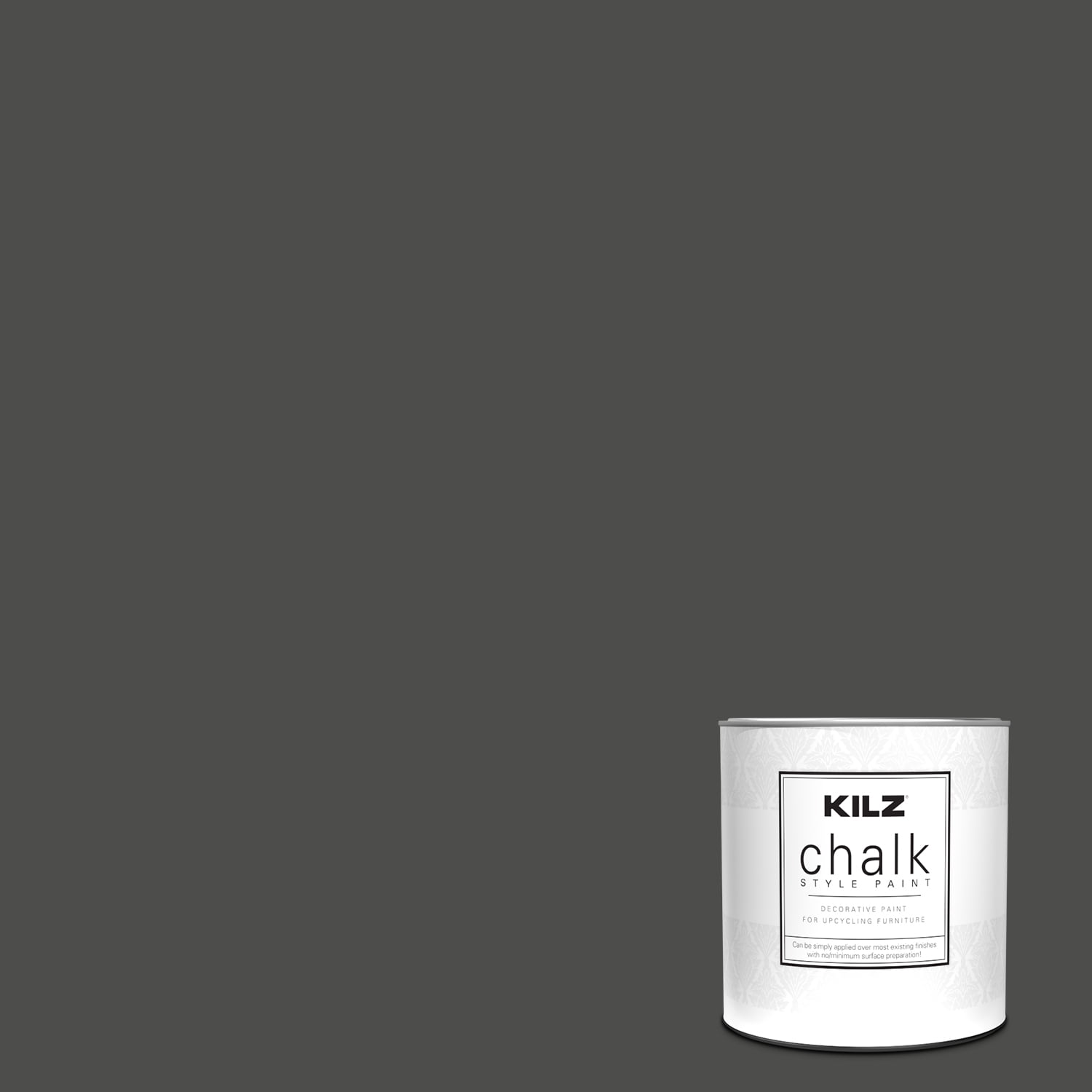 KILZ Chalk Style Paint, Interior, Ultra Flat, Toasted Poppyseed, 1 Quart