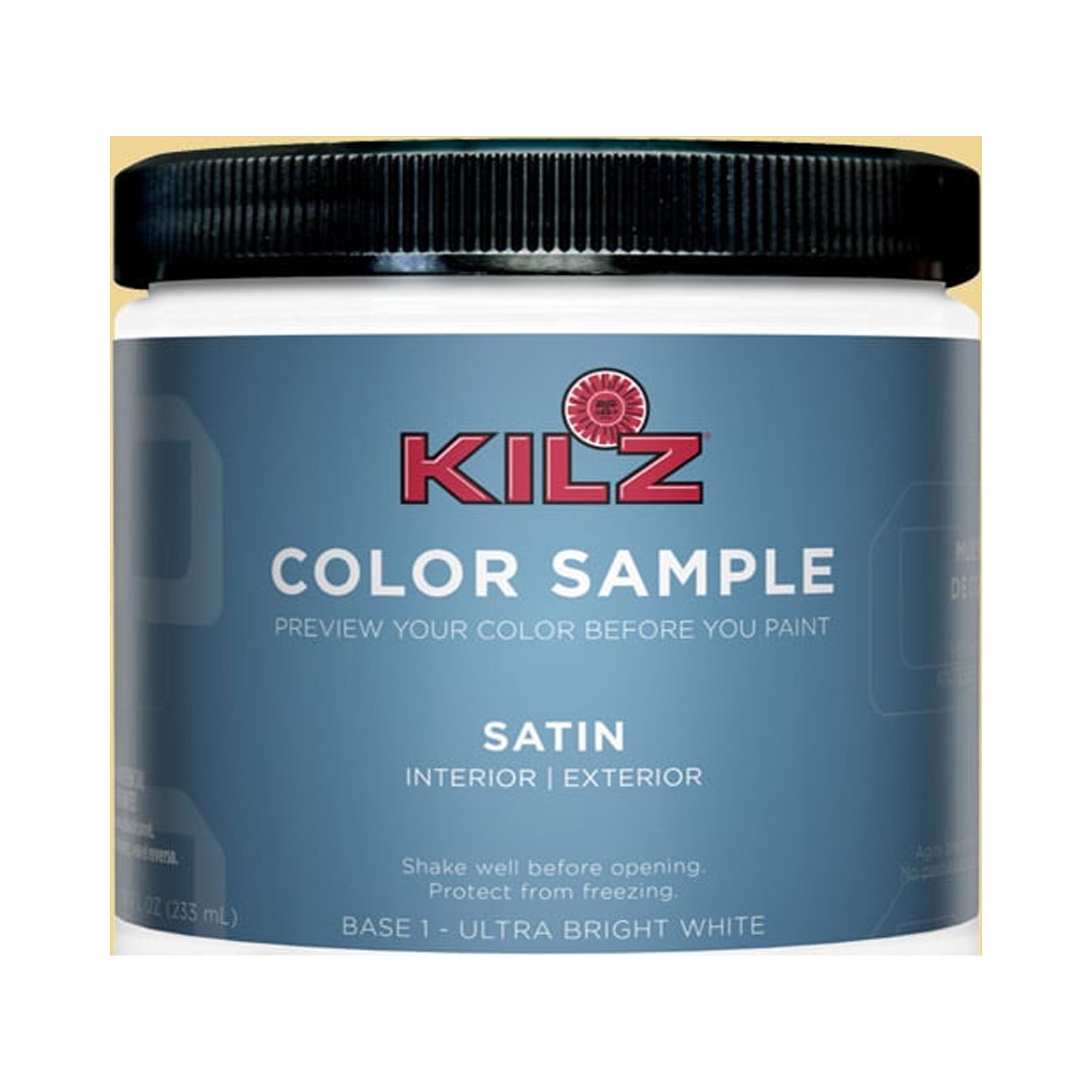 KILZ Complete Coat Paint & Primer, Interior/Exterior, Satin, Afternoon