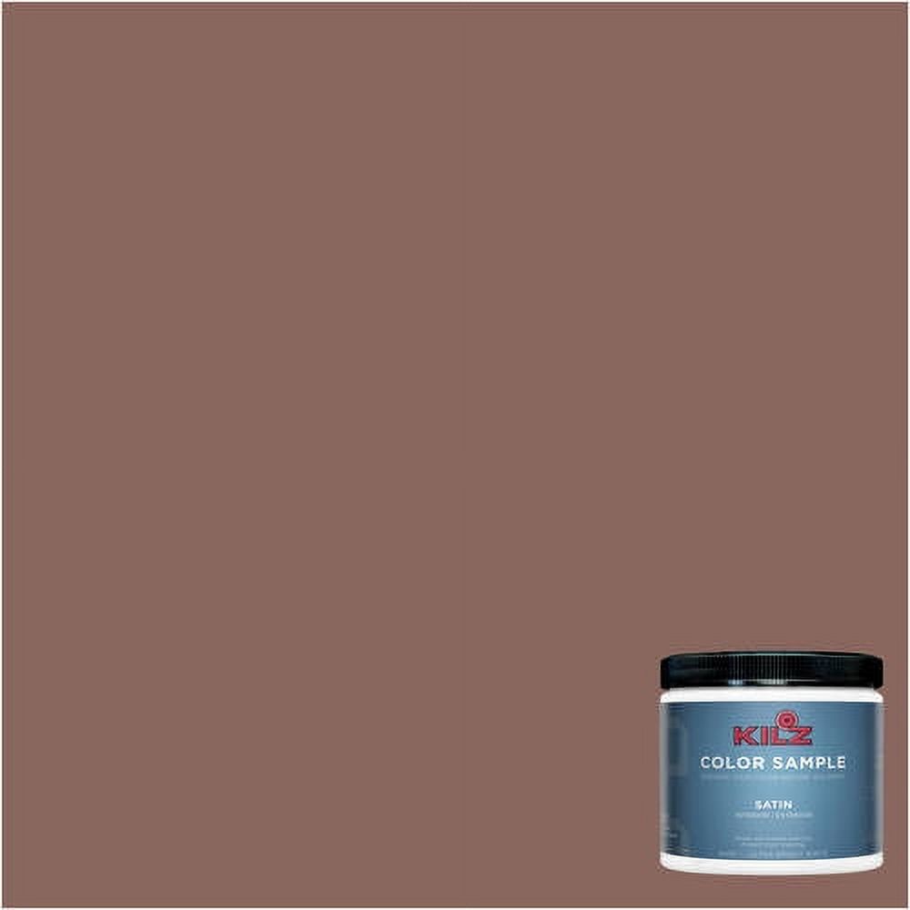 KILZ Complete Coat Paint & Primer, Interior/Exterior, Satin, Brown