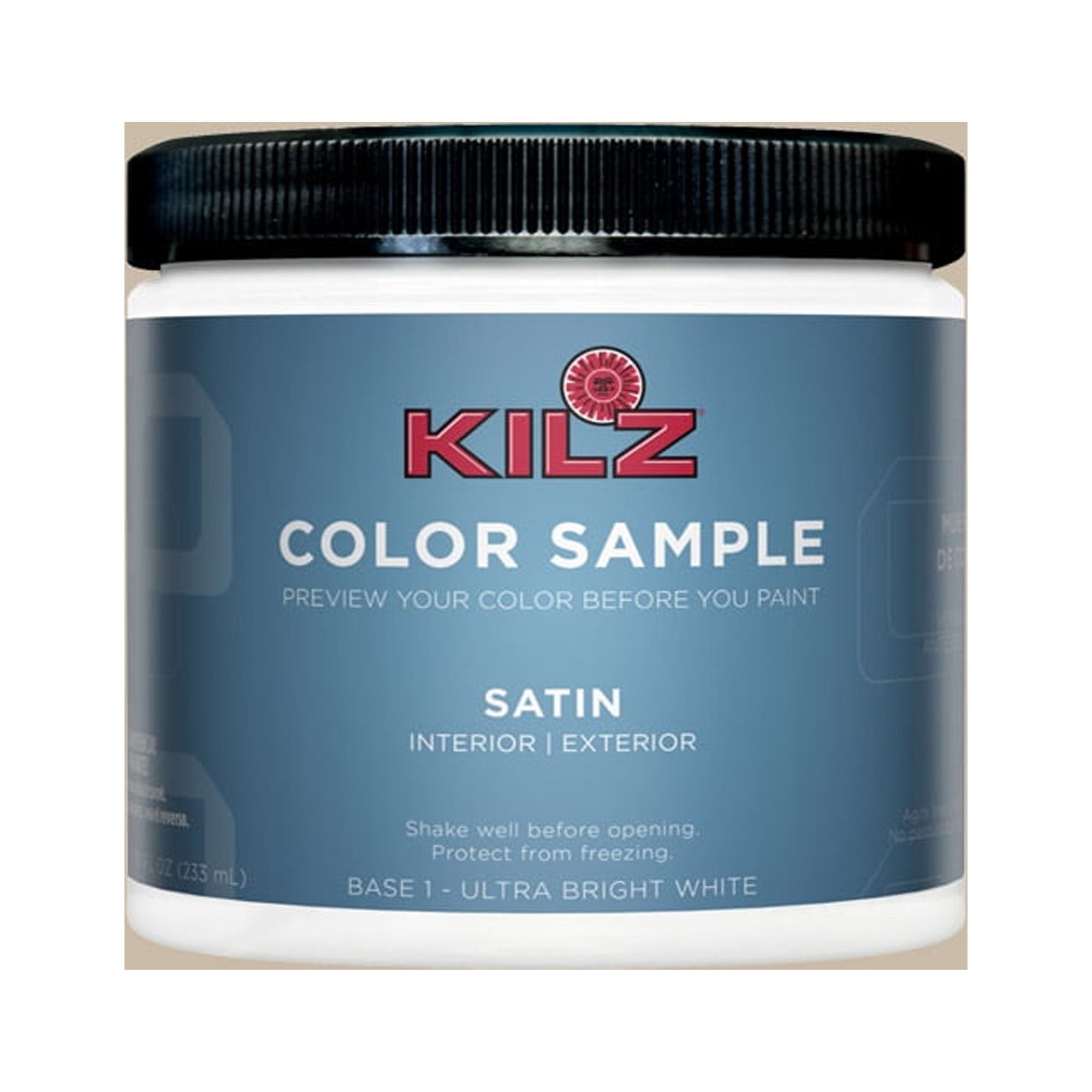 KILZ Complete Coat Paint & Primer, Interior/Exterior, Satin, Dusty Road