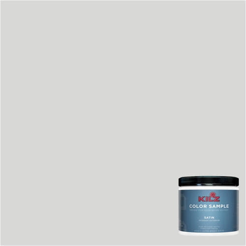 KILZ Complete Coat Paint & Primer, Interior/Exterior, Satin, Lilac Cream, 8 Ounces